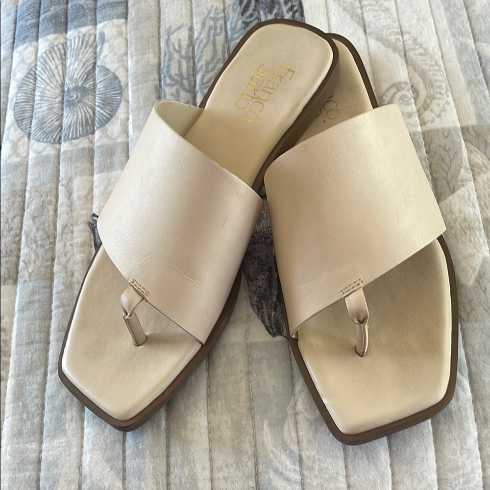 Franco Sarto Cream Sandals for Women